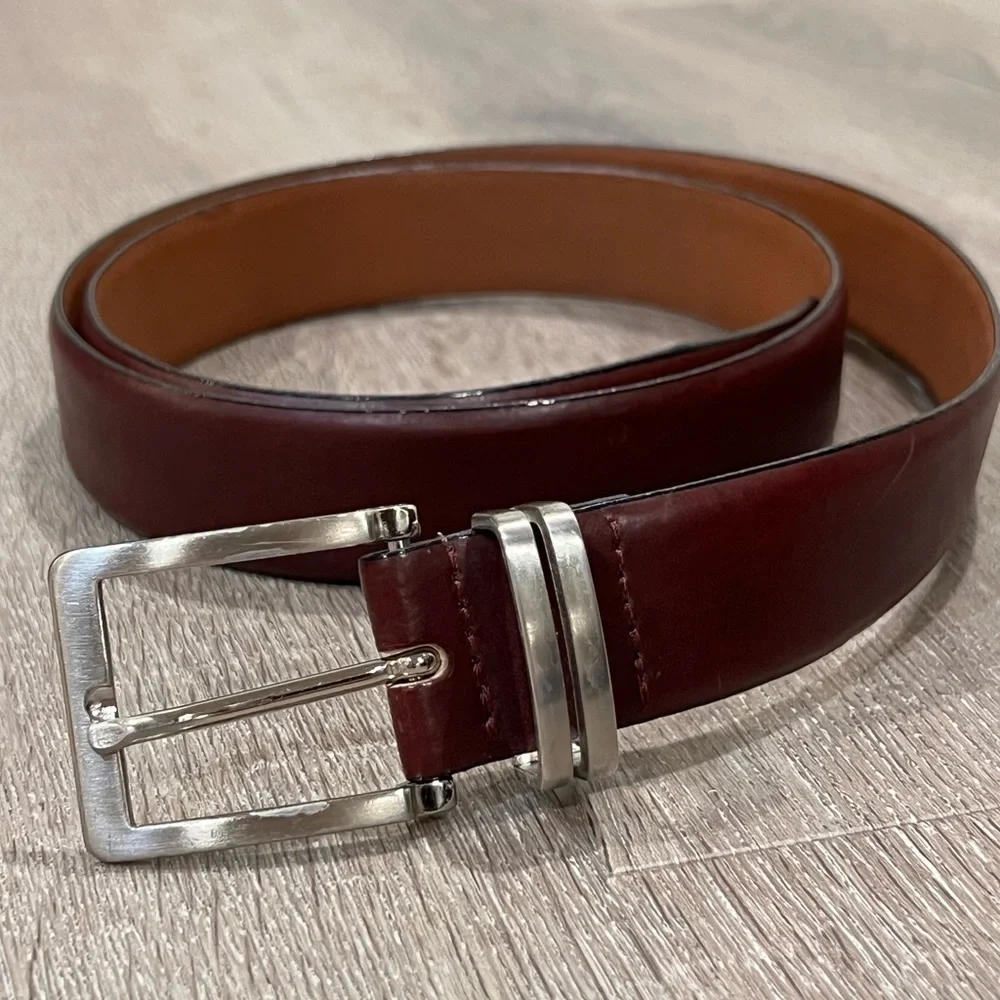 Men’s 36 Florsheim Genuine Italian Leather Made in Italy Brown Classic Belt